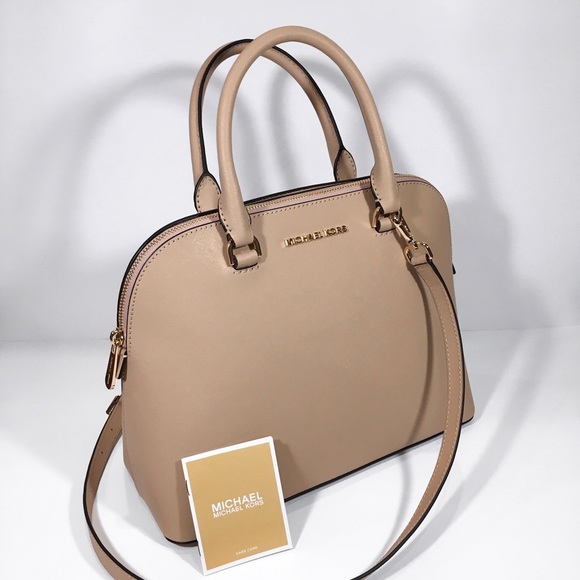 Michael Kors Handbags - ✨NWT✨ Michael Kors Cindy Dome Satchel Bag Nude